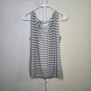 Calvin Klein Women's Sleeveless Geometric Print Tank Top Top Blouse sz‎ S